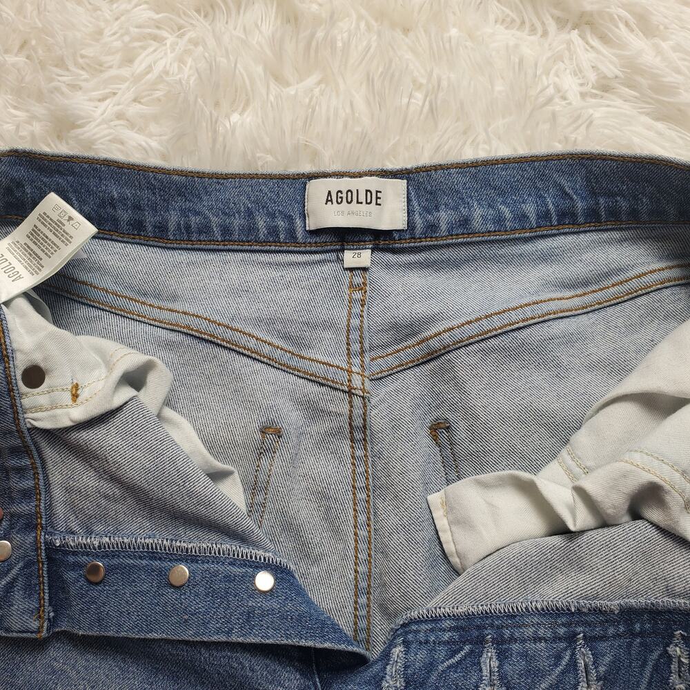 Agolde Riley Straight Crop Jeans 28 / 6 - Picture 3 of 8